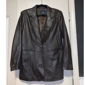 Denim & Co Real Leather Jacket